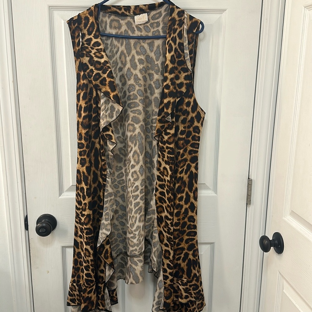 Zadie bs leopard vest